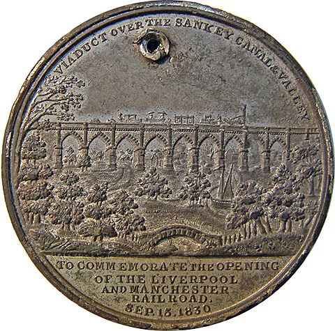 LMR medallion showing Sankey Viaduct